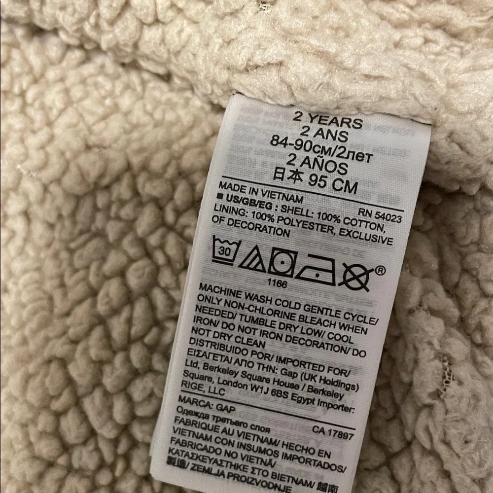 GAP Kids Charcoal Hoodie with Red and Blue Letters